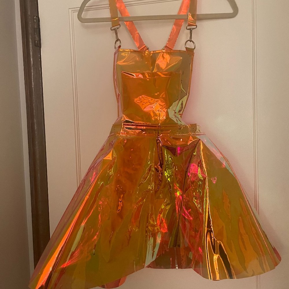 DOLLSKILL Club Exx Holographic PVC Dress